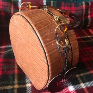 Brown crocodile bag